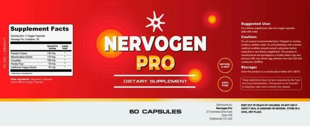 Nervogen Pro Ingredients